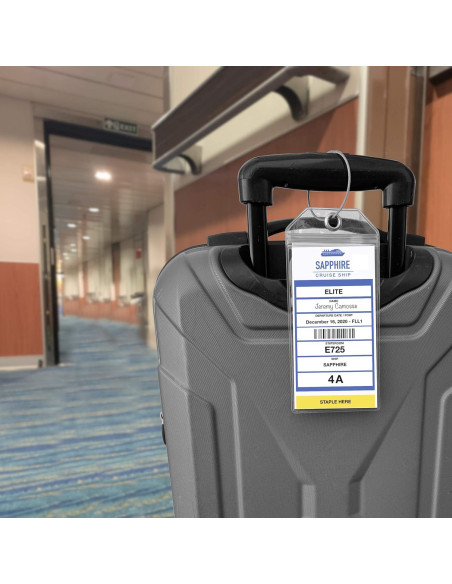 Soporte para Etiquetas de Equipaje Cruise On - 4 Paquete Soporte para Etiquetas de Equipaje Cruise On - 4 Paquete