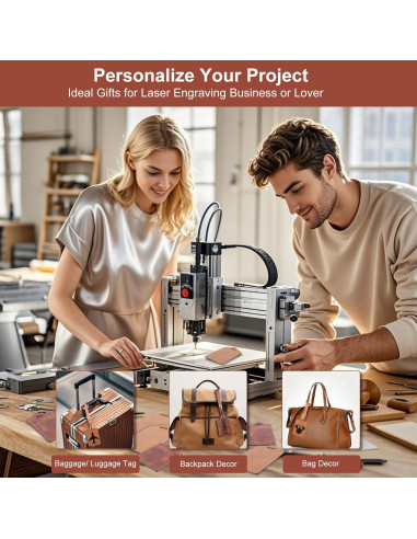 30 Etiquetas de Equipaje Caqui iFForce Grabables de Cuero PU