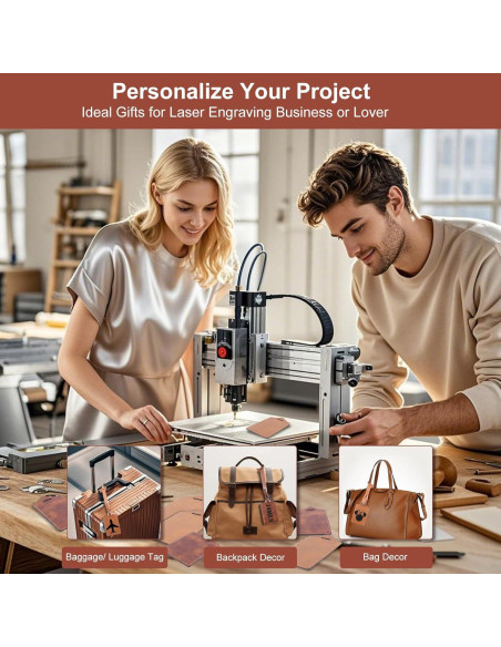 30 Etiquetas de Equipaje Caqui iFForce Grabables de Cuero PU