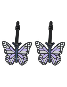Etiquetas de Equipaje Moradas PKRFCJ 2PCS Silicona Mariposa