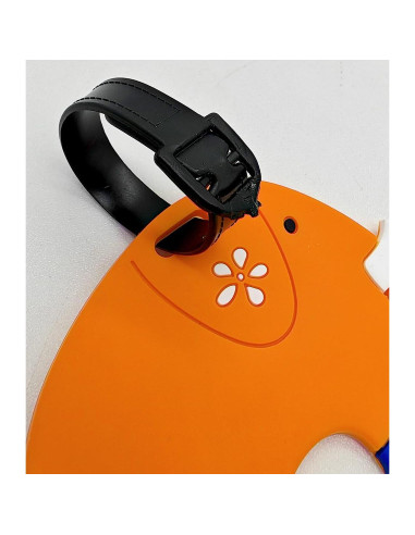 Etiqueta de Equipaje de Silicona QFSH Color Elefante Ajustable