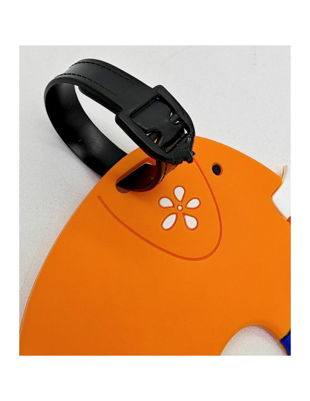Etiqueta de Equipaje de Silicona QFSH Color Elefante Ajustable Etiqueta de Equipaje de Silicona QFSH Color Elefante Ajustable