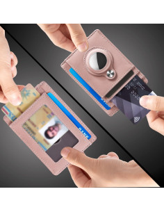 Billetera Slim Minimalista Hawanik con Soporte para AirTag RFID 2