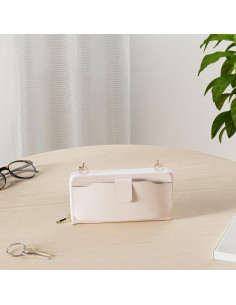 Cartera de Muñeca Rosa para Mujeres con Ranuras RFID 2