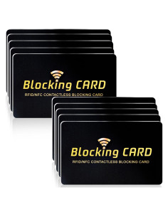 Paquete de 10 Tarjetas Bloqueadoras RFID Linmxiy - Protección Total