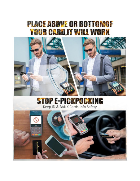 Paquete de 10 Tarjetas Bloqueadoras RFID Linmxiy - Protección Total