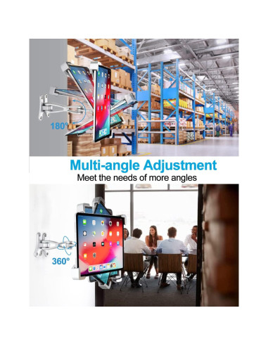 Soporte de Pared Anti-Robo Woleyi para Tabletas 9-14"