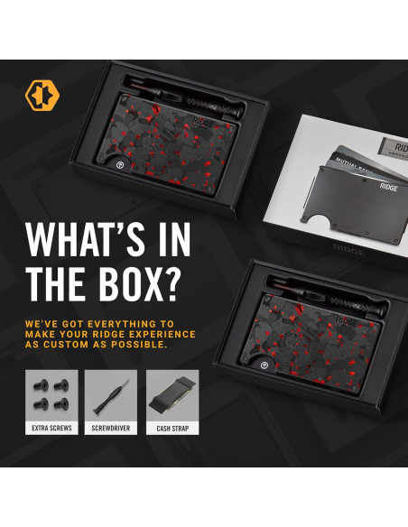 Cartera Ridge Minimalista RFID para Hombres - Forjado Ámbar Cartera Ridge Minimalista RFID para Hombres - Forjado Ámbar