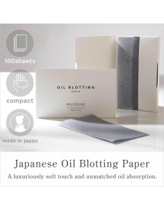 Papel Absorbente de Aceite 100 Hojas Washi Japonés Carbono 2