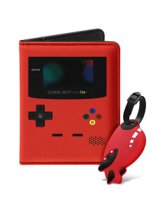 Conjunto de Etiquetas de Equipaje y Funda de Pasaporte Slohif