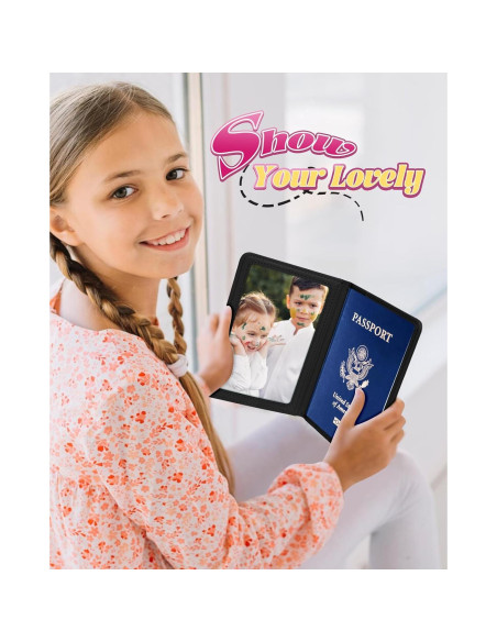 Conjunto de Etiquetas de Equipaje y Funda de Pasaporte Slohif