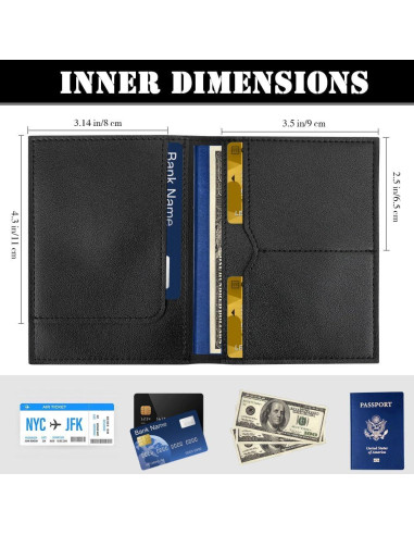 Portapasaporte y Etiqueta de Equipaje Personalizada Genérica