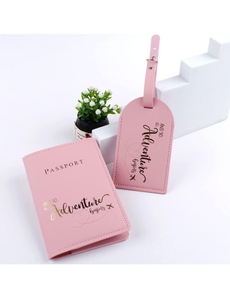 Conjunto 2 Etiquetas de Equipaje y 2 Fundas de Pasaporte Bekecidi