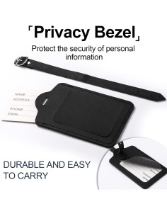 Juego de Etiquetas de Equipaje y Fundas de Pasaporte Cosweet - 2 Pcs 2