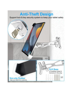 Soporte de Pared Antirrobo Dosvsi para Tabletas 7-11" 2