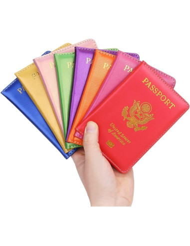 Cartera Soporte Pasaporte Blessings Hub Ultra Delgado Negro