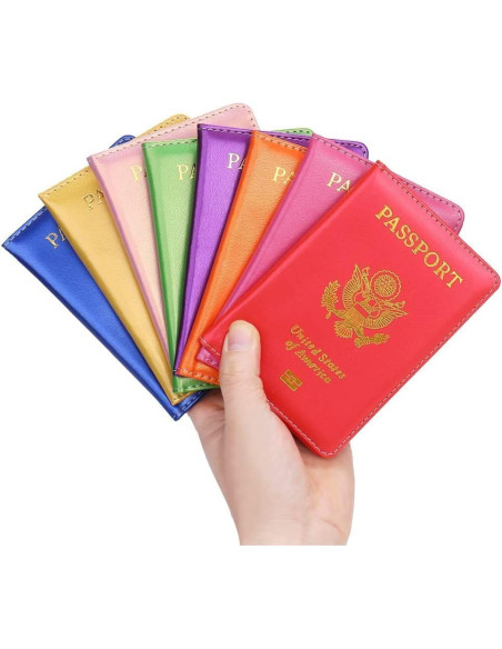 Cartera Soporte Pasaporte Blessings Hub Ultra Delgado Negro