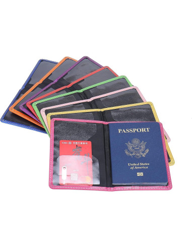 Cartera Soporte Pasaporte Blessings Hub Ultra Delgado Negro