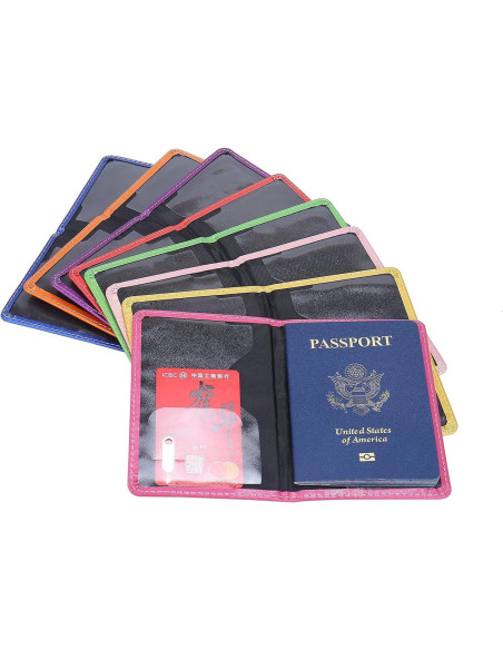 Cartera Soporte Pasaporte Blessings Hub Ultra Delgado Negro