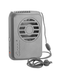 Ventilador Personal O2COOL Recargable 3 Velocidades Gris