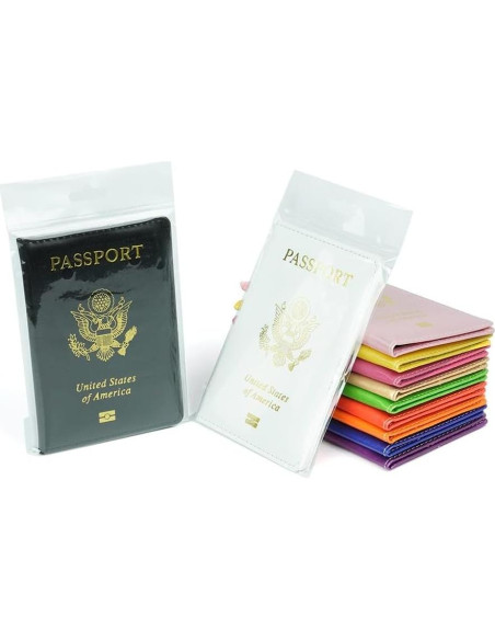 Cartera Soporte Pasaporte Blessings Hub Ultra Delgado Negro