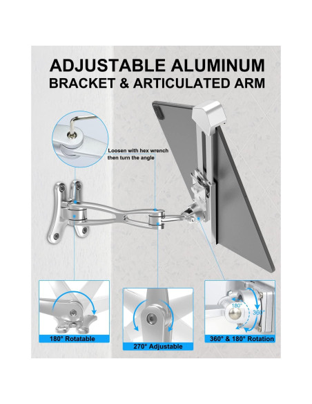 Soporte de Pared Antirrobo Dosvsi para Tabletas 7-11"