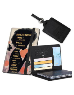 Funda de Pasaporte SOTWONSO con Bloqueo RFID y Etiquetas