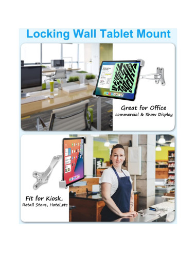 Soporte de Pared Antirrobo Dosvsi para Tabletas 7-11"