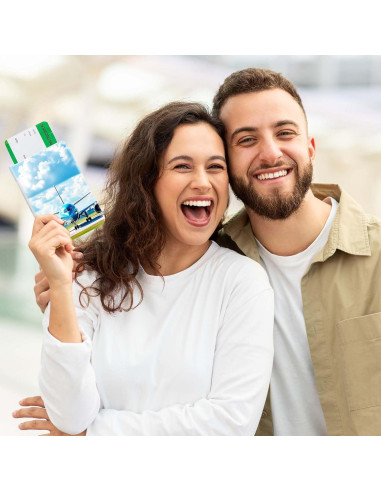 Set de 6 Fundas de Pasaporte de Cuero PU para Sublimación DIY