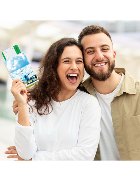 Set de 6 Fundas de Pasaporte de Cuero PU para Sublimación DIY