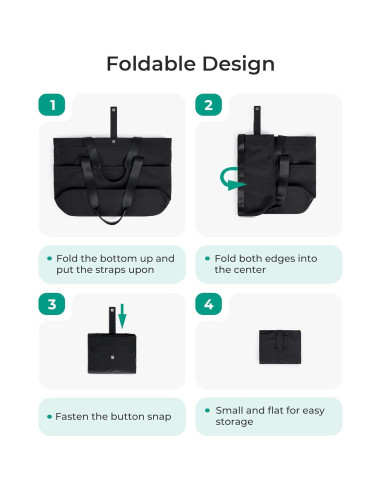 Bolsa Tote Plegable BAGSMART para Mujeres 42x15x36 cm