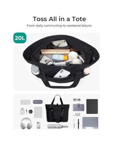 Bolsa Tote Plegable BAGSMART para Mujeres 42x15x36 cm