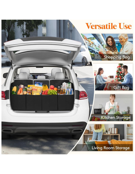 Bolsas de Compras Reutilizables Lifewit 3 Piezas Negras