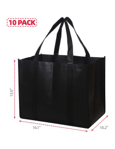 Juego de 10 Bolsas de Compras Reutilizables DIOMMELL 40.9x33x25.9cm 2