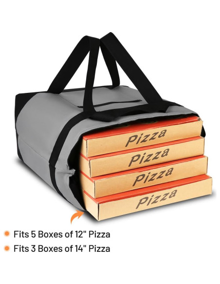 Bolsa Térmica Reutilizable CIVJET 39L Gris para Comida