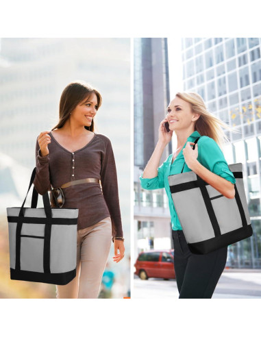 Bolsa Térmica Reutilizable CIVJET 39L Gris para Comida