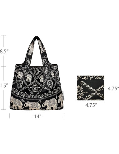 Bolsa de Compras Reutilizable Allydrew Mediana Set de 2