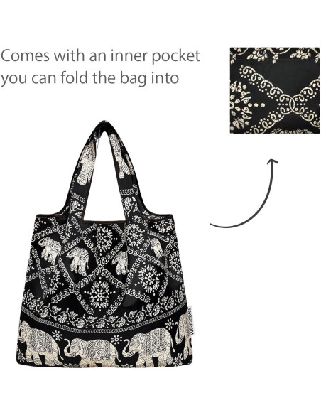 Bolsa de Compras Reutilizable Allydrew Mediana Set de 2