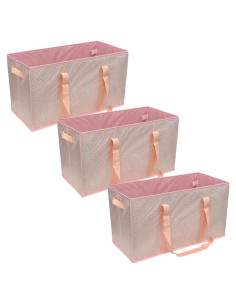 Bolsa de Compras Grande DuraSack 3-Pack Plegables Rosa
