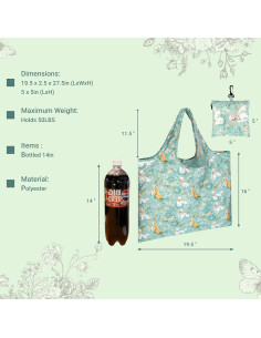 Bolsas de Compras Reutilizables JOVIUMII 6-Pack 25kg Plegables 2