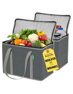 Bolsas de Compras Reutilizables Aisladas Creative Green Life XL - 2 Pack