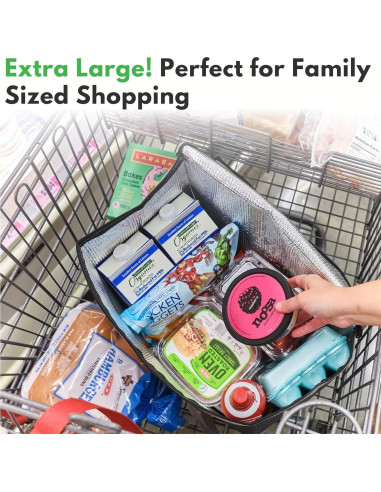 Bolsas de Compras Reutilizables Aisladas Creative Green Life XL - 2 Pack