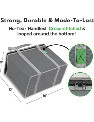 Bolsas de Compras Reutilizables Aisladas Creative Green Life XL - 2 Pack