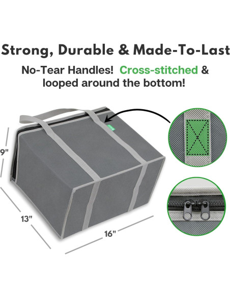 Bolsas de Compras Reutilizables Aisladas Creative Green Life XL - 2 Pack