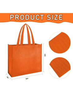 Paquete de 24 bolsas reutilizables Boao 40x30 cm colores surtidos 2