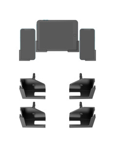 Soporte de pared para tabletas ZZHDESBY Negro Ajustable