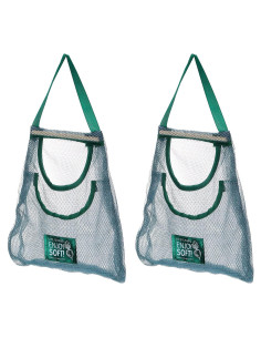 Bolsas de Almacenamiento de Malla Colgantes uxcell 2Pcs 41x30cm Verde