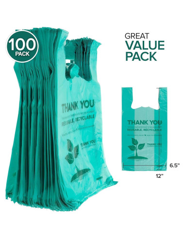 Bolsas Ecológicas Stock Your Home 100 Unidades 55.88x30.48cm