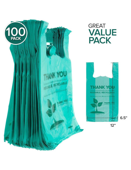 Bolsas Ecológicas Stock Your Home 100 Unidades 55.88x30.48cm