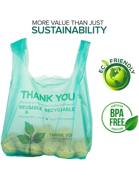 Bolsas Ecológicas Stock Your Home 100 Unidades 55.88x30.48cm